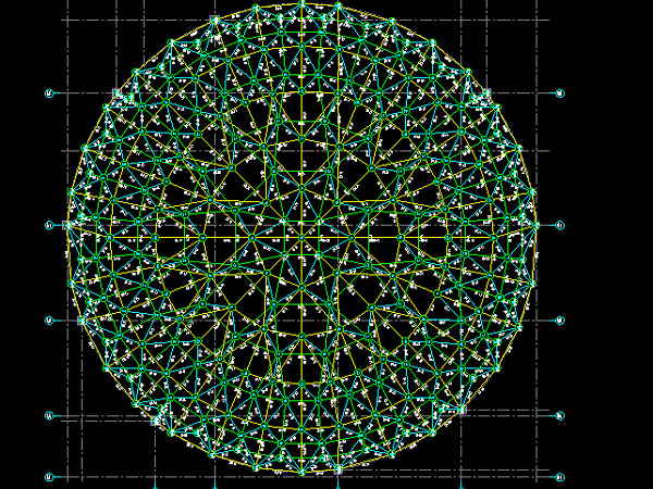 宜昌明光正元广场圆形网架